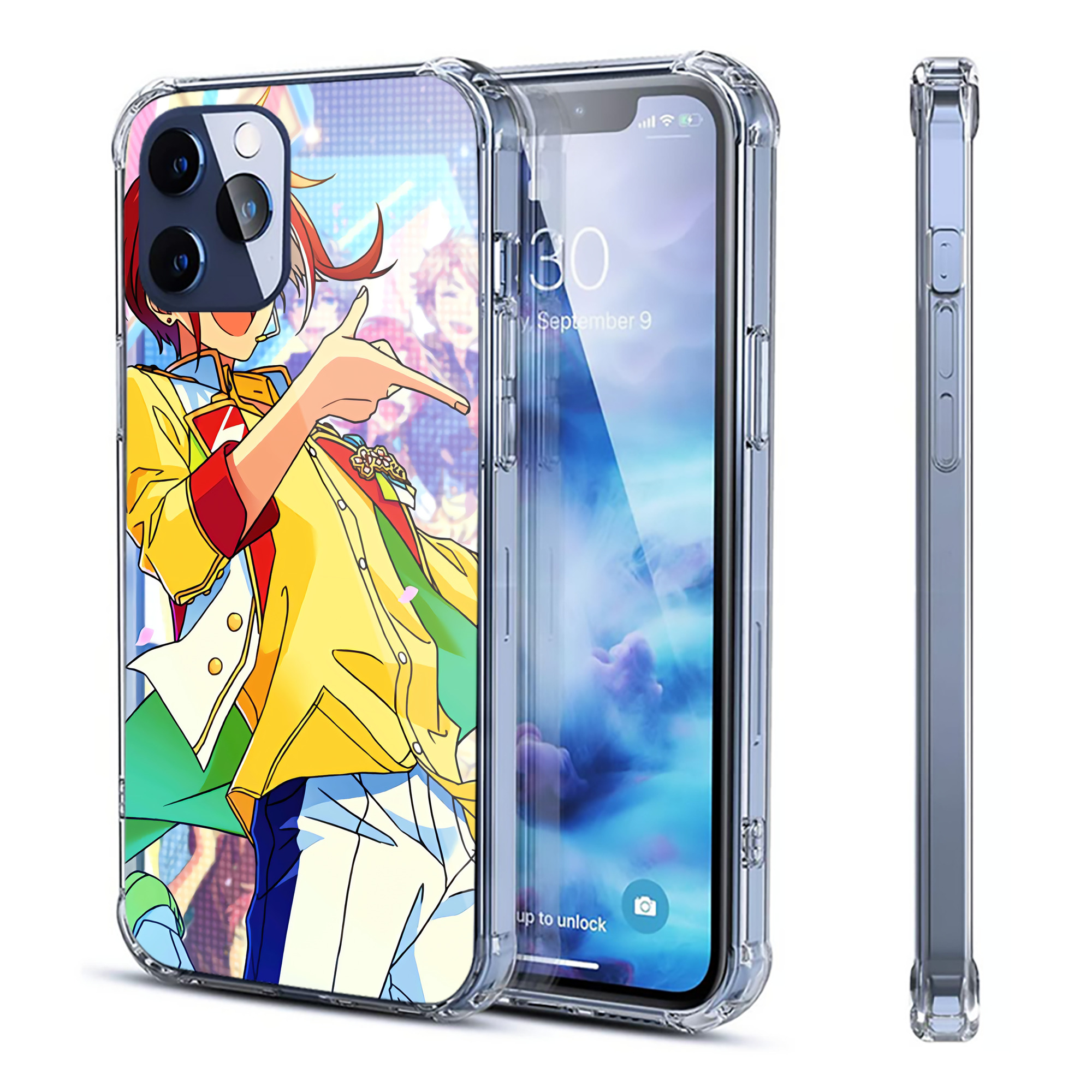 （画像用） あんさんぶるスターズ! Ensemble Stars 【iPhone 12シリーズ対応】透明スマホケース（クリアソフトケース）